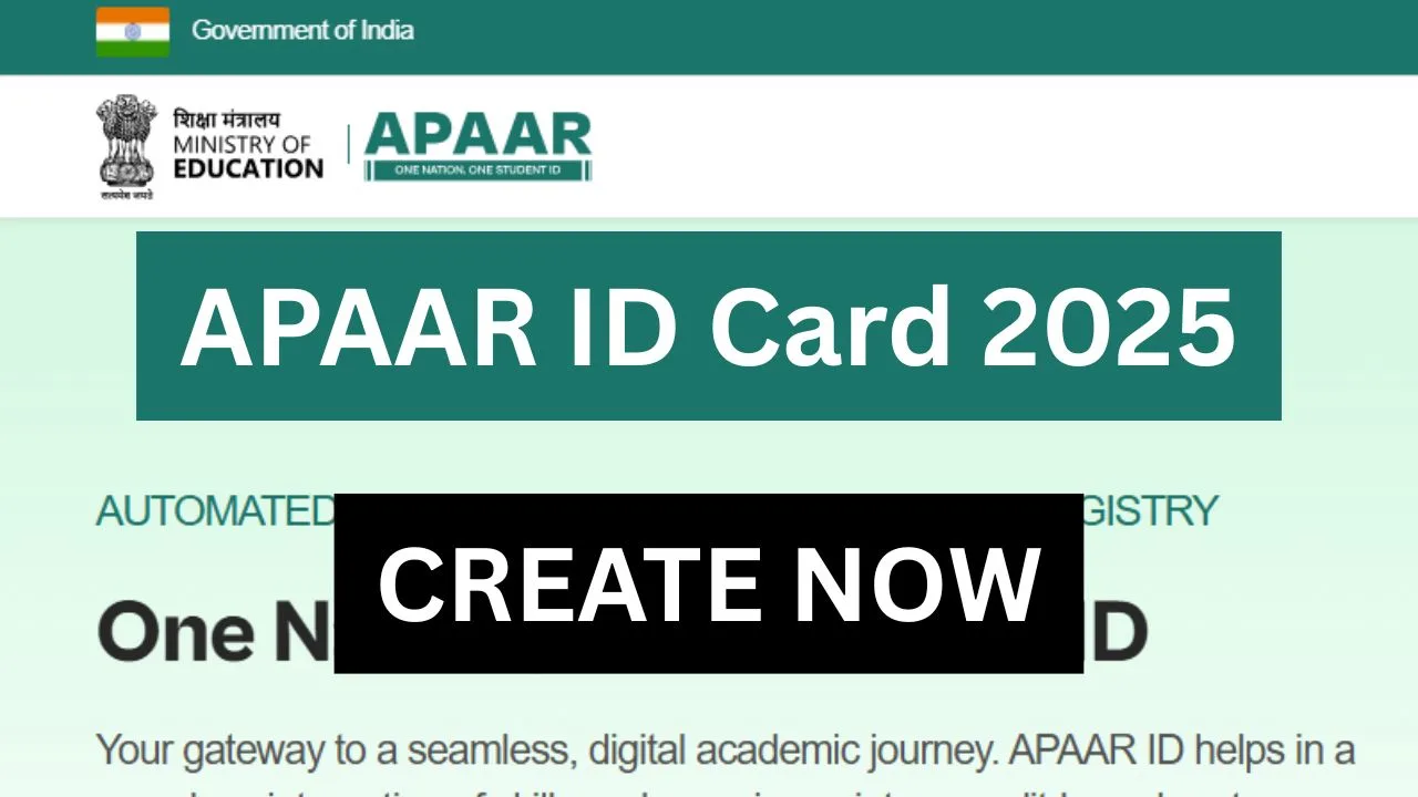 APAAR ID Card 2025